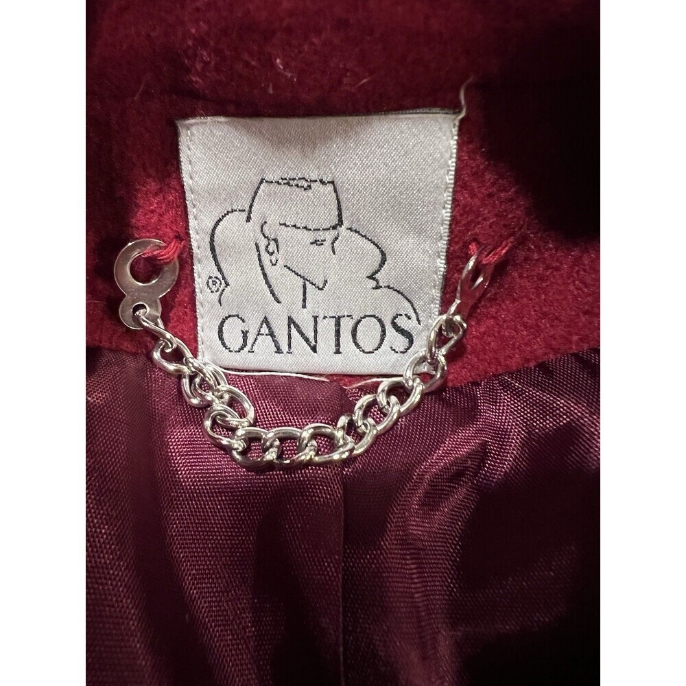 Vintage Gitano One Button Blazer Jacket 90s Wool Blend Red Womens Small - Picture 7 of 9
